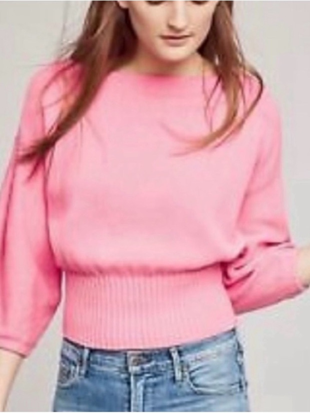 Anthropologie Balloon Sleeved Sweater